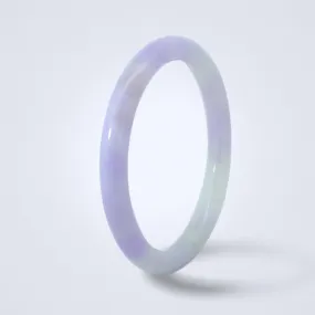 Lavender Green Jadeite Bangle
