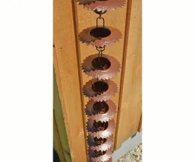 Leaf Lip Cups Rain Chain
