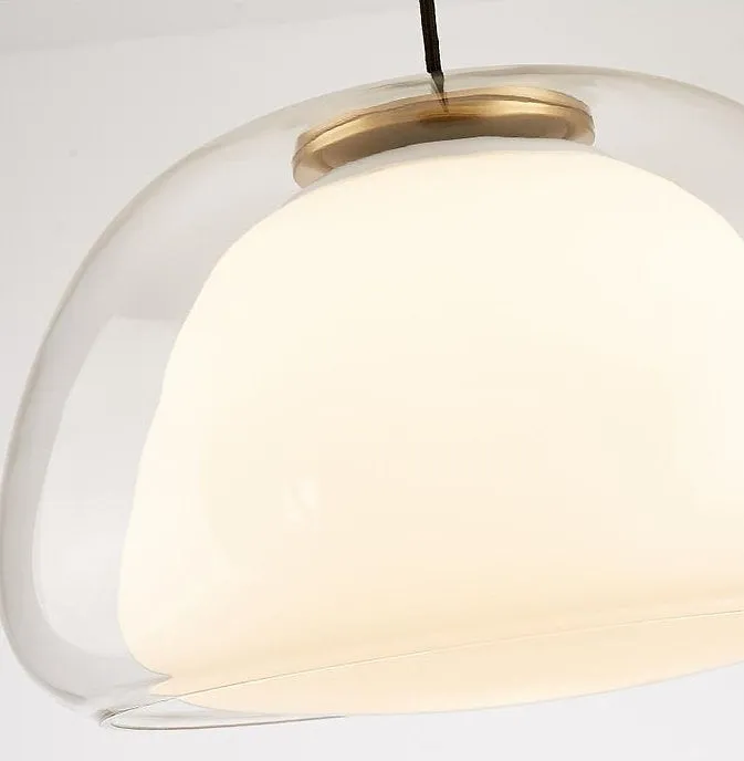 LED Jelly Milky Glass Pendant Light