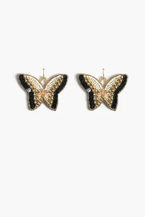 Luxe Butterfly Beaded Earrings
