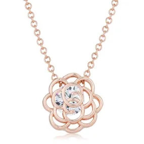 Maya Rose Drop CZ Rose Goldtone Necklace | 1.3ct
