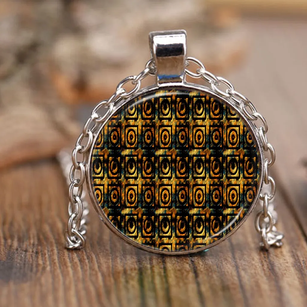 Mayan Aztec Bricks Pedant - Ancient Vintage Jewelry