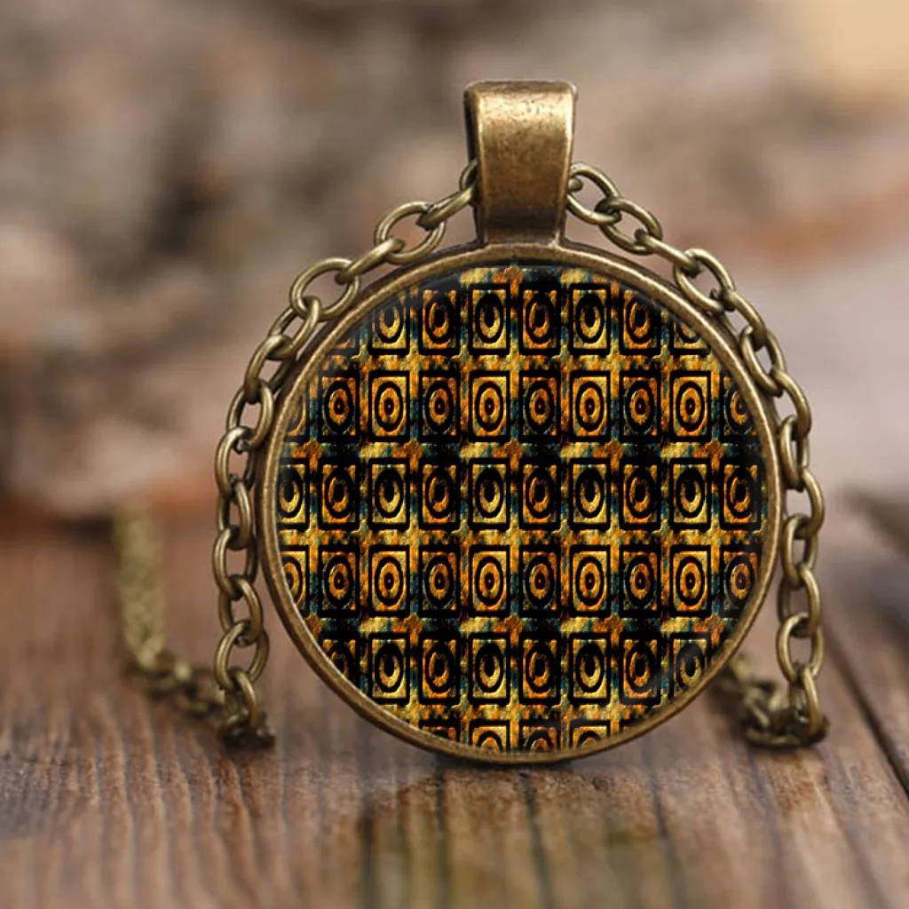 Mayan Aztec Bricks Pedant - Ancient Vintage Jewelry