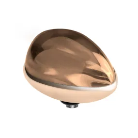 MelanO Pear Gem 14mm - Smoked Topaz/RG