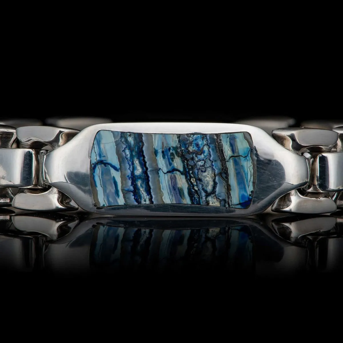 Men's Blue Mammoth Identity Bracelet - BR24 MT BL