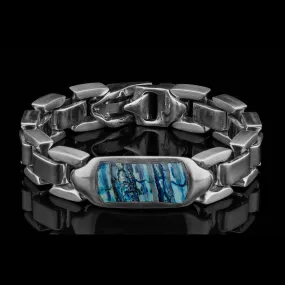 Men's Blue Mammoth Identity Bracelet - BR24 MT BL