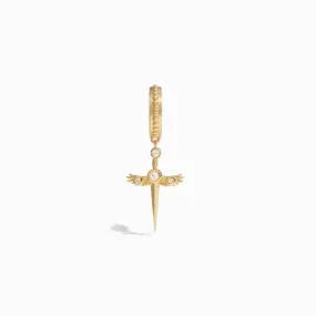 Men's Winged Sword Drop Huggies