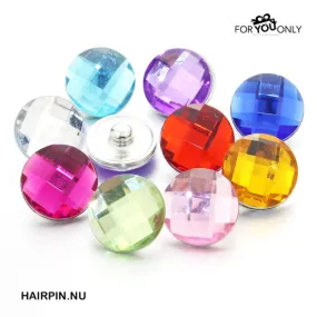 Metal Hairpin click / chunk button 064