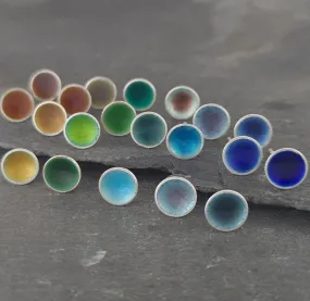 Minnie Enamelled Sterling Silver Stud Earrings - Bundles