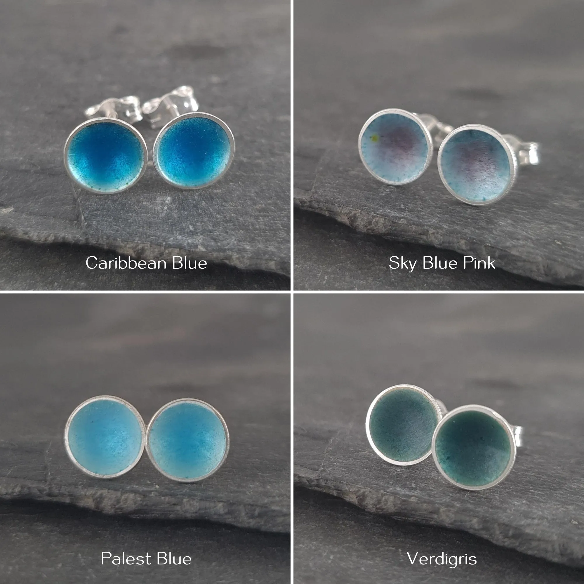 Minnie Enamelled Sterling Silver Stud Earrings - Bundles