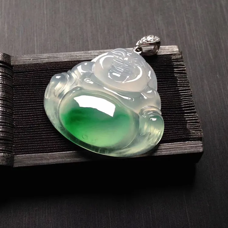 Natural Jade Pendant Jadeite Buddha Pendant PT321