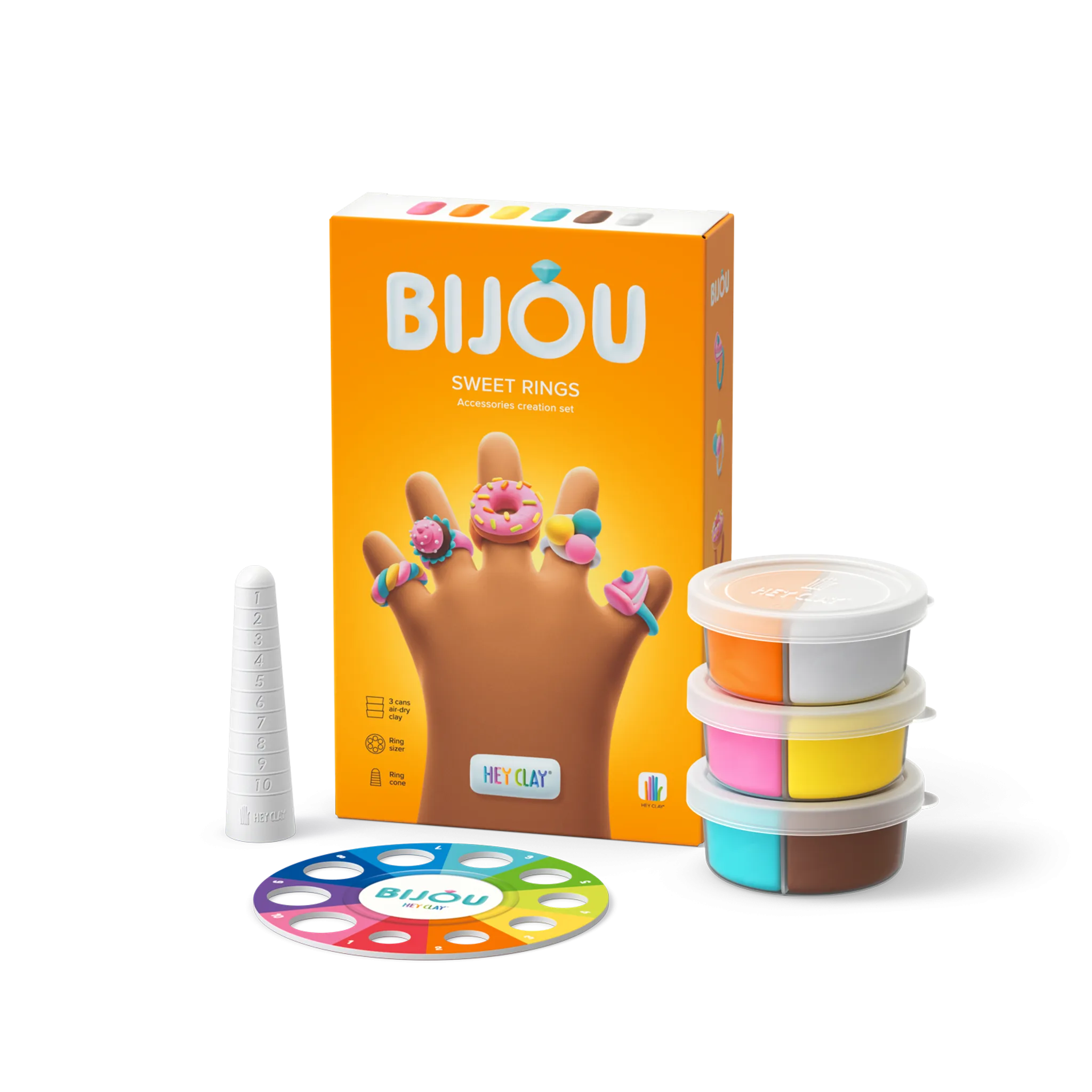 *NEW* Fat Brain Hey Clay - Bijou Sweet Rings