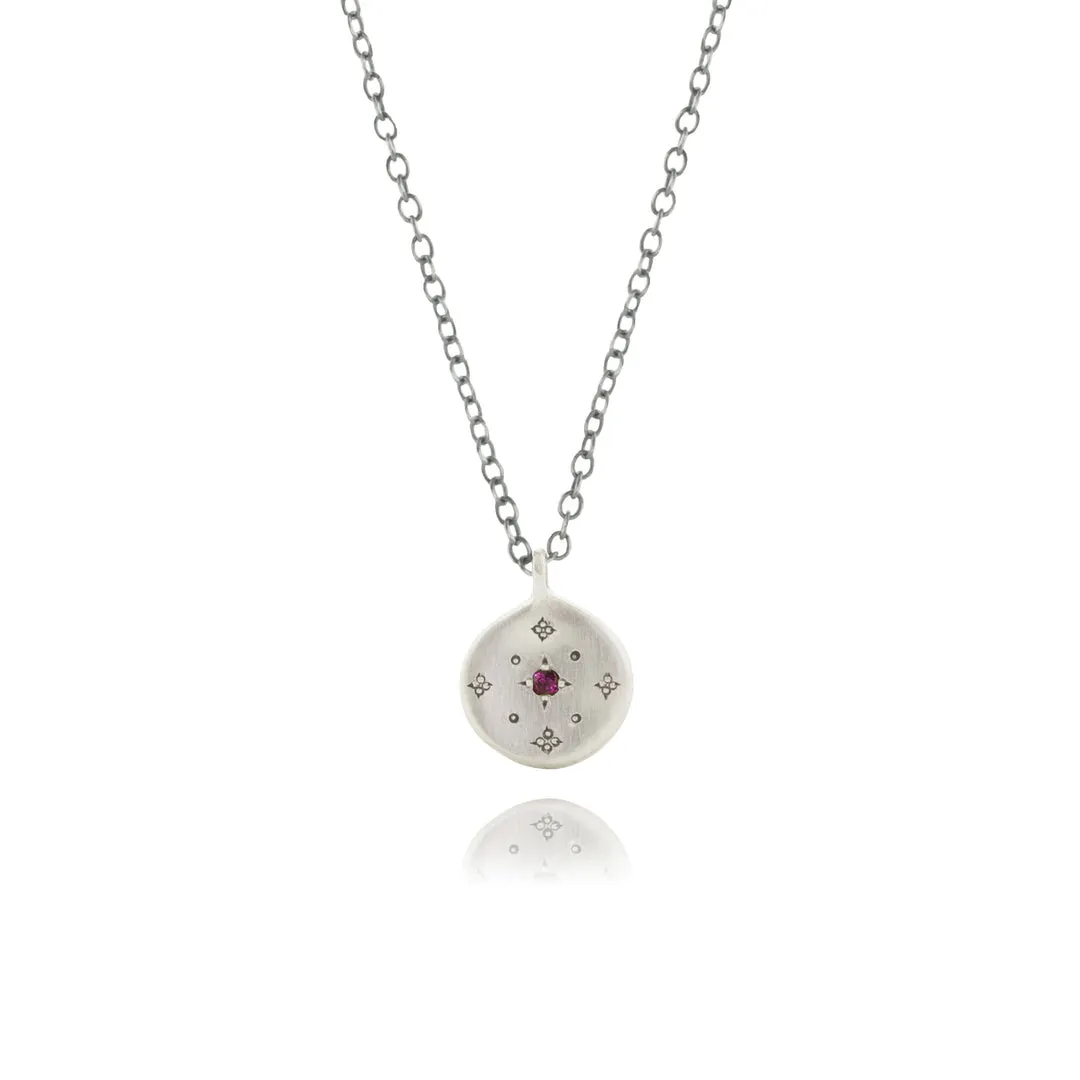 NEW! New Moon Charm with Ruby Pendant by Adel Chefridi