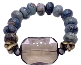 Ocean Jasper Soldered Connector Bracelets