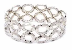 Open Circle Bracelet Silver