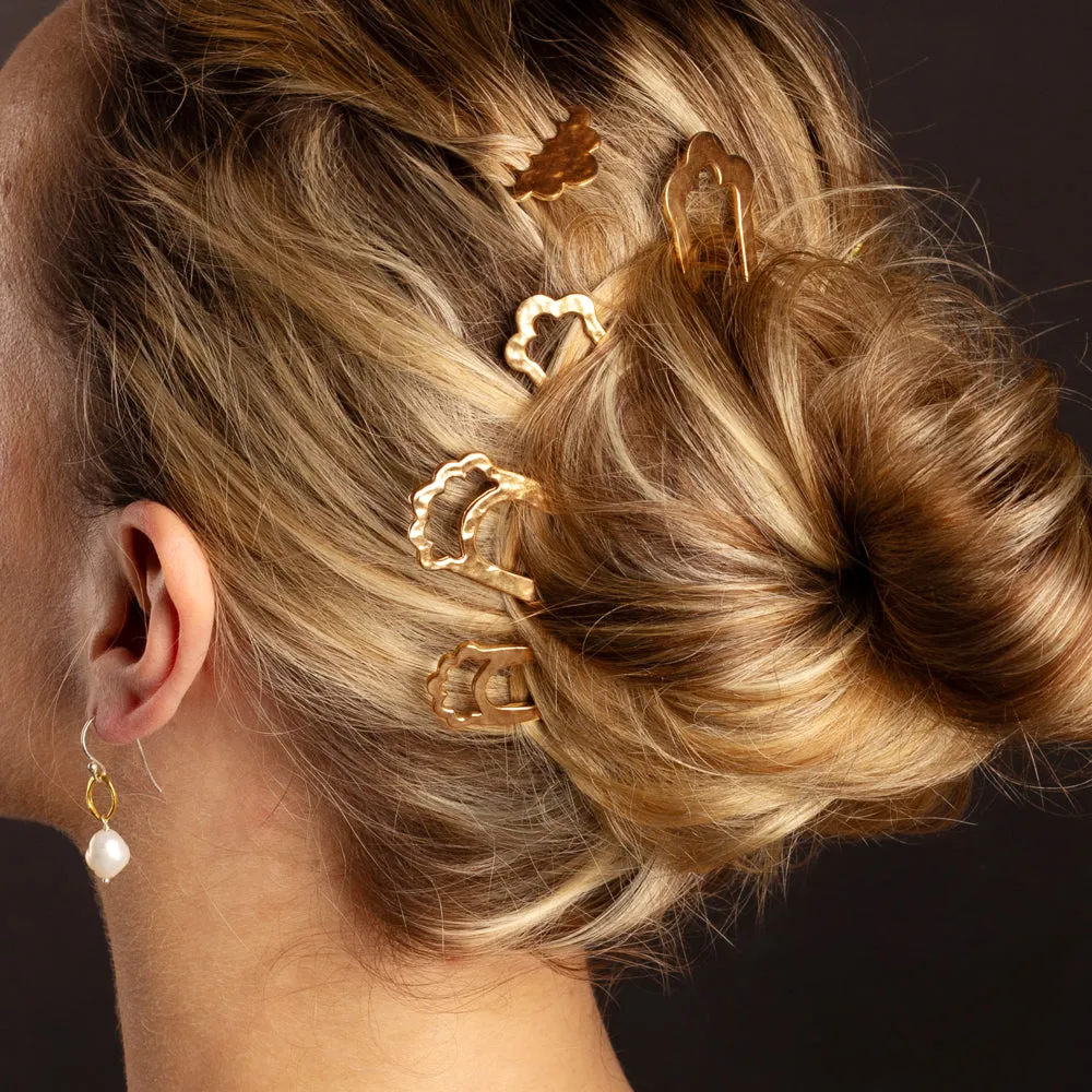 Open Fado Hair Pin in Bronze - Large | Available to ship January 14, 2025