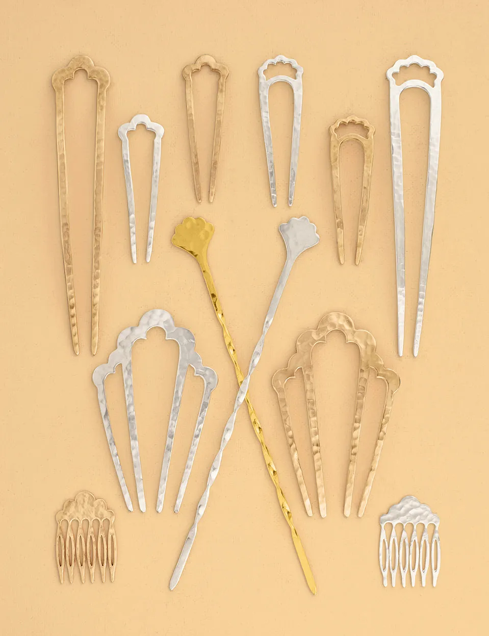 Open Fado Hair Pin in Bronze - Large | Available to ship January 14, 2025