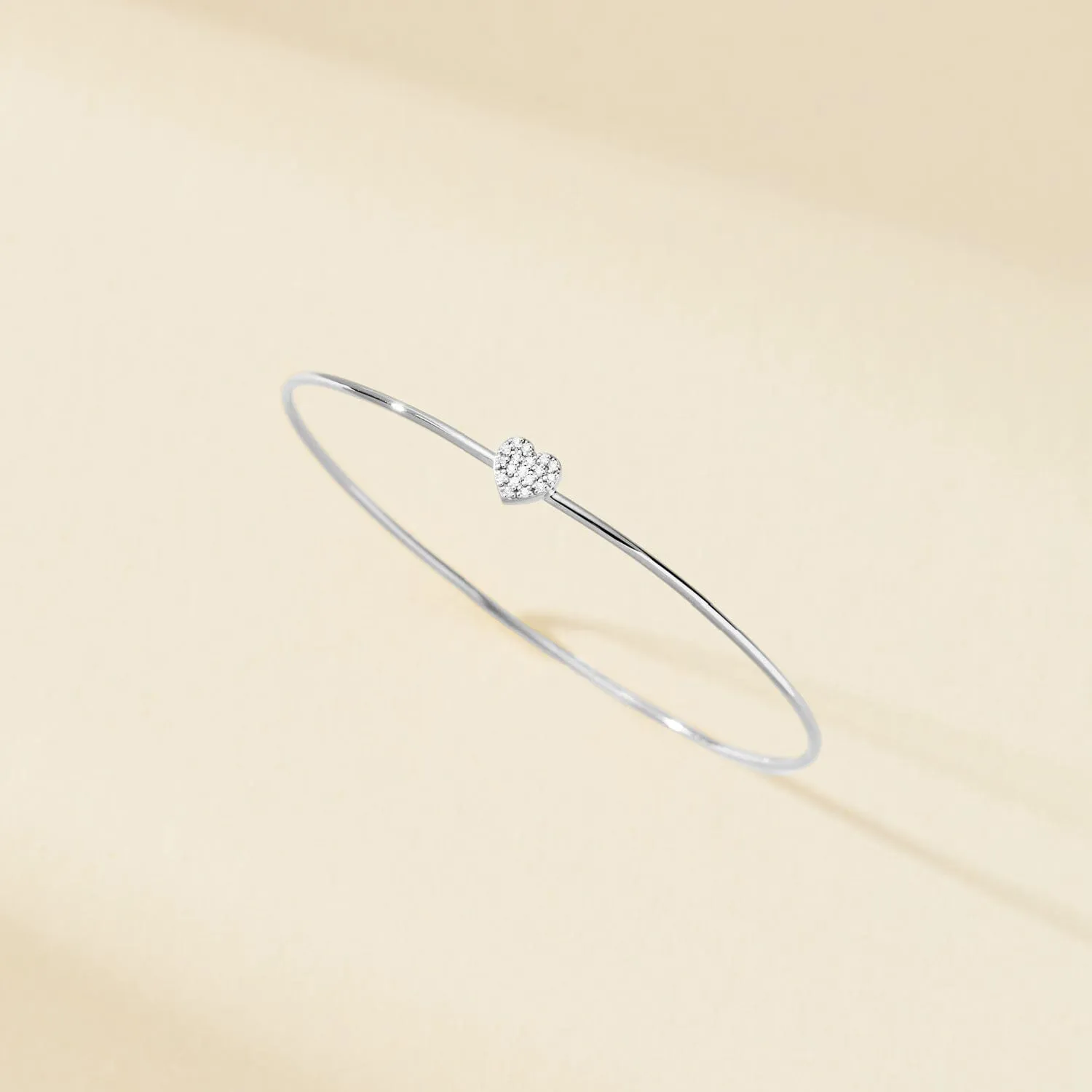 Pavé Heart Bangle