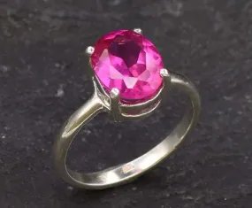Pink Promise Ring - Alexandrite Ring - Classic Solitaire Ring
