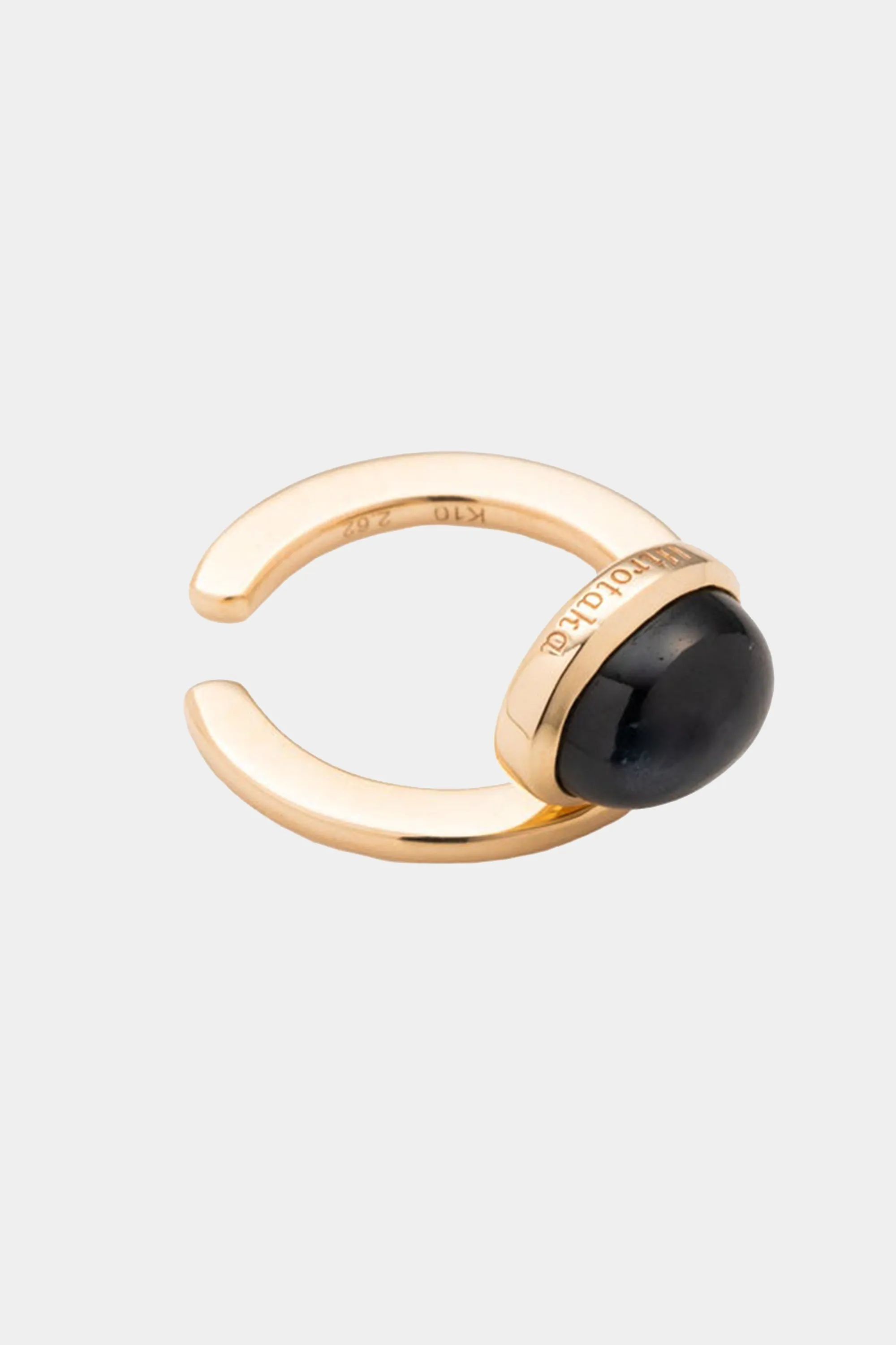 "Bird of Paradise" Ear Cuff, Black Sapphire