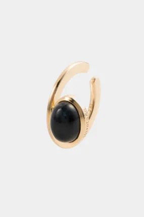 "Bird of Paradise" Ear Cuff, Black Sapphire