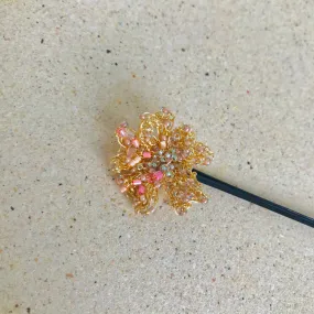 "Secret Garden" Hand Embroidered Hairpin