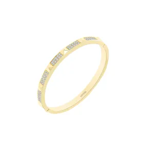 R.08® Deux Toddler Diamond Bangle | Yellow Gold