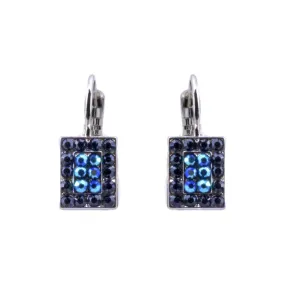Rectangle Pavé Leverback Earrings in "Fairytale" *Custom*