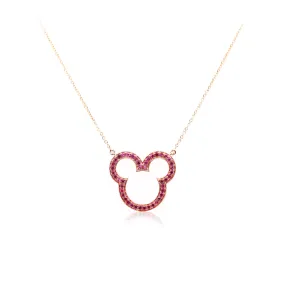 Ruby Bear Necklace