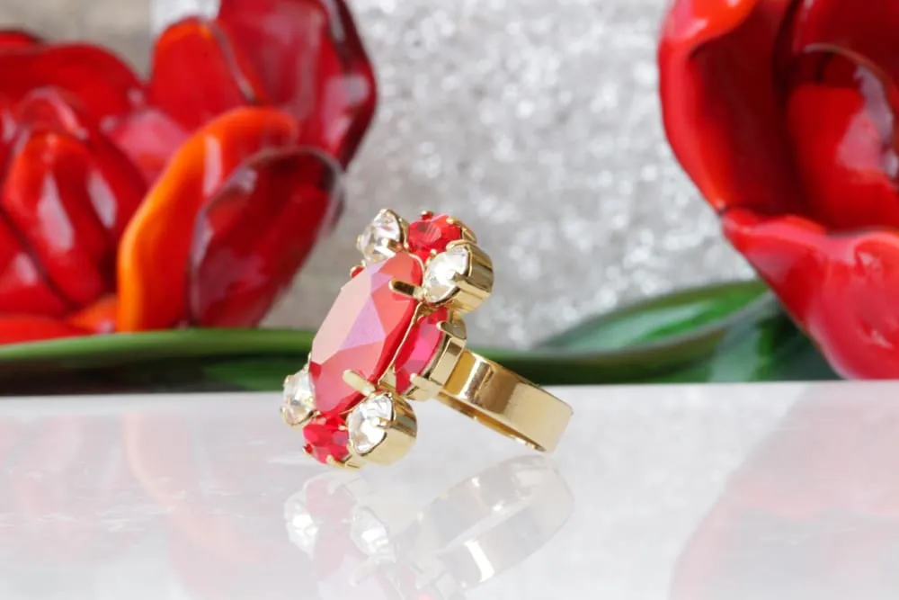 RUBY RED RING