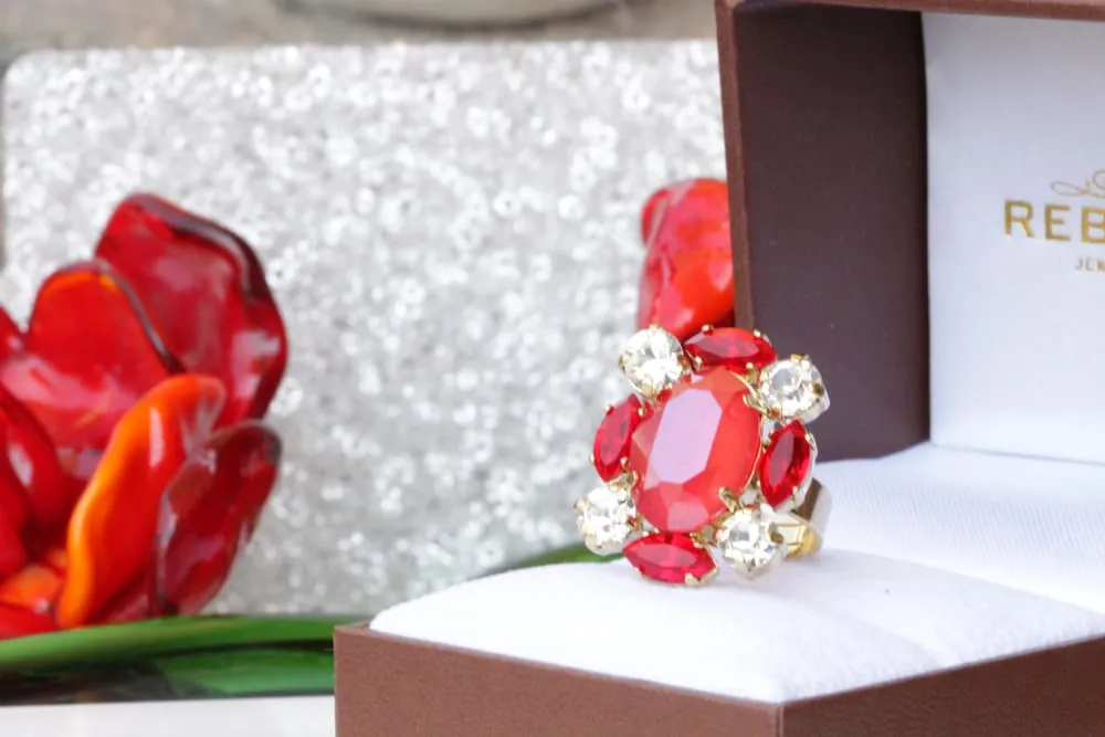 RUBY RED RING