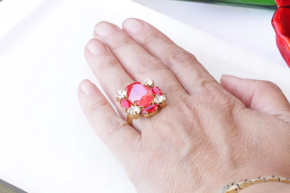 RUBY RED RING