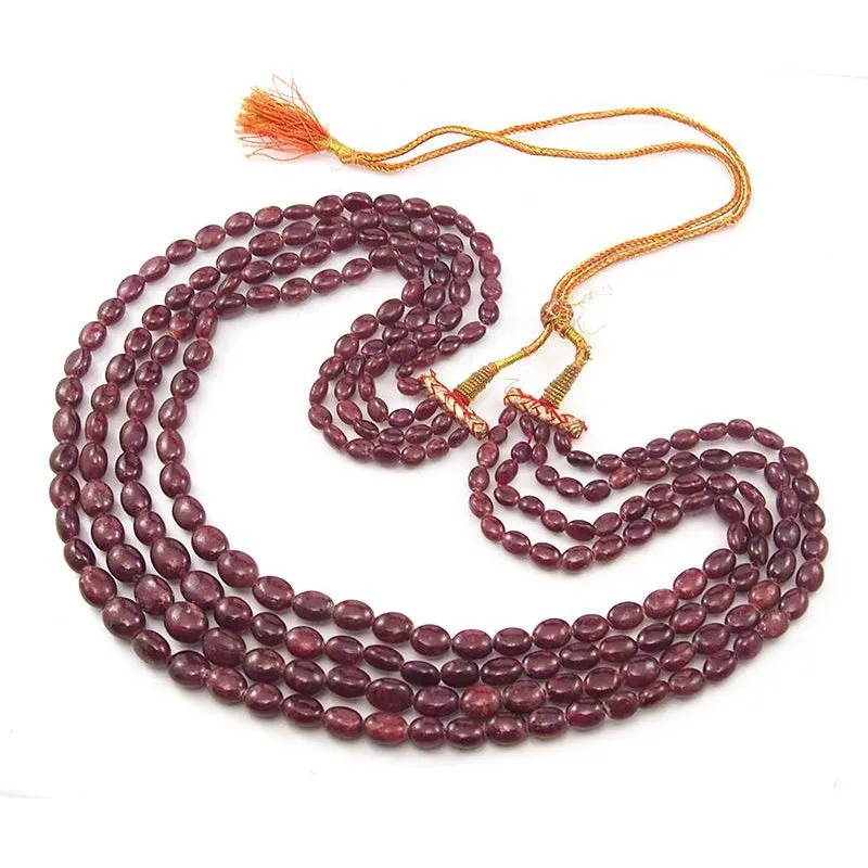Ruby Smooth Oval Strand