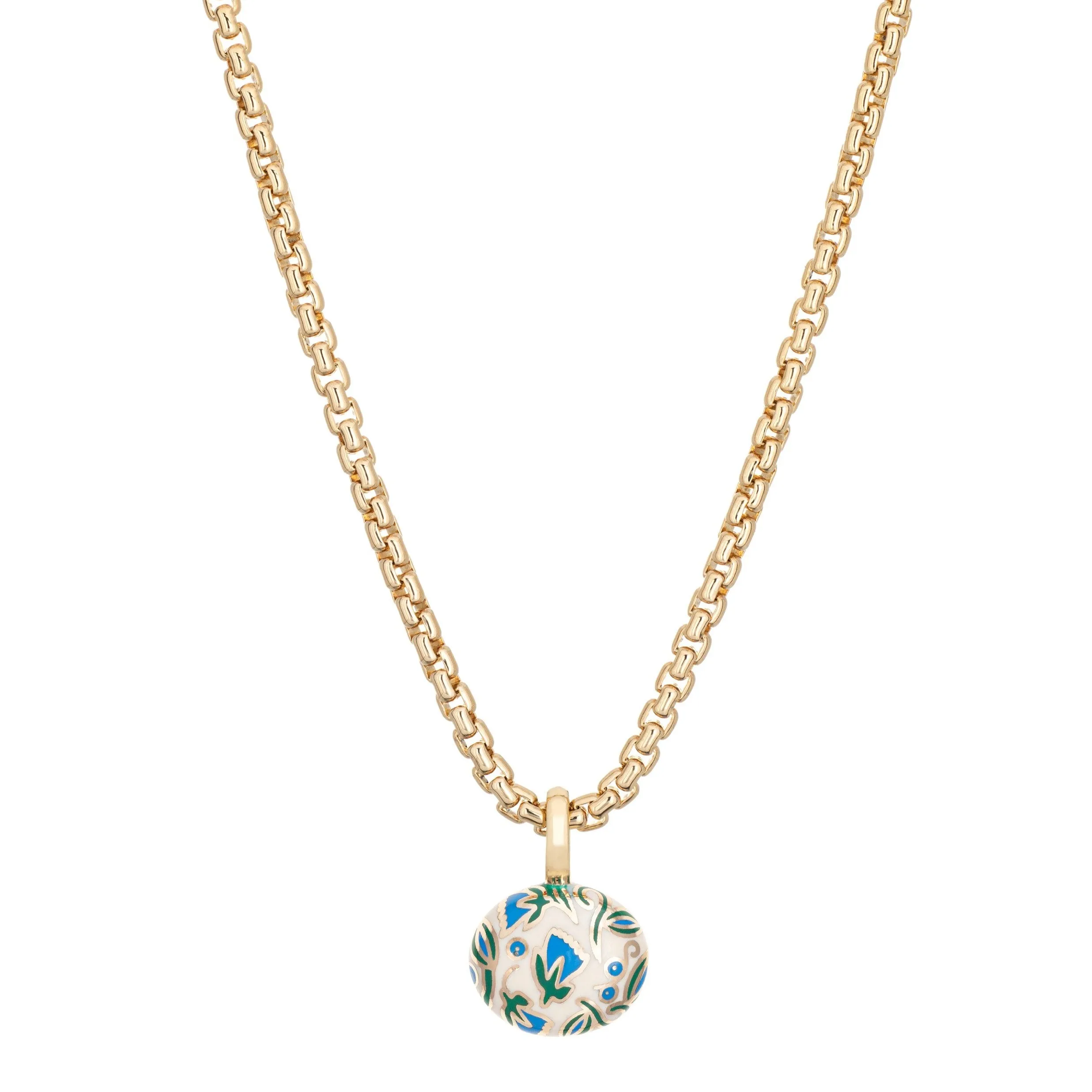 Ruby Tulip Pendant Necklace