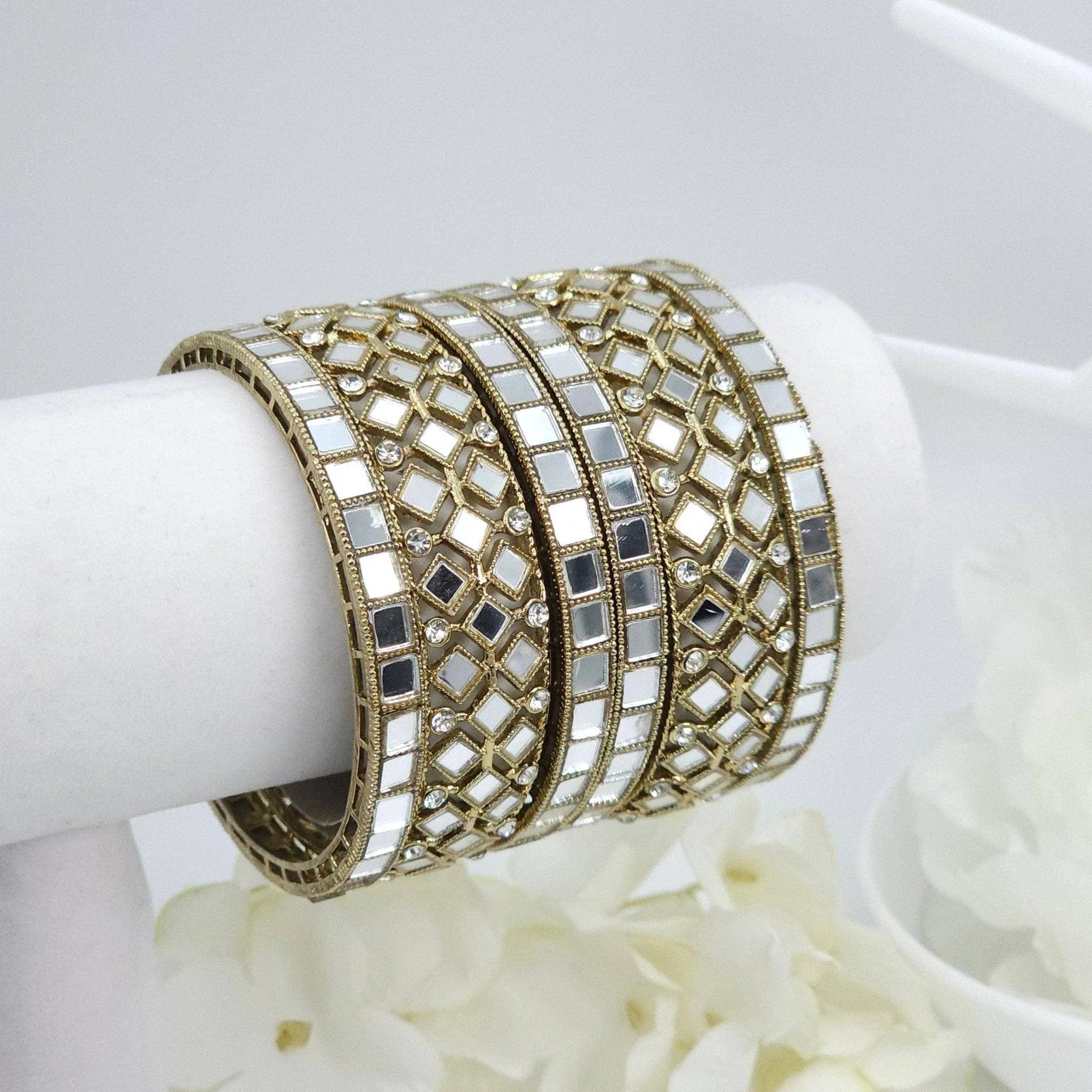 Set of 6 Mirror Bangles