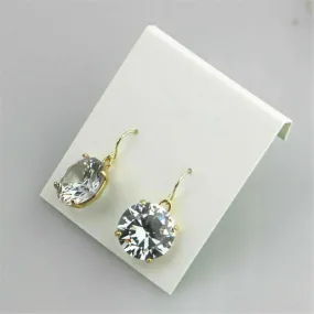 Show-Stopping Oversized Round-Cut Gemstone Earrings
