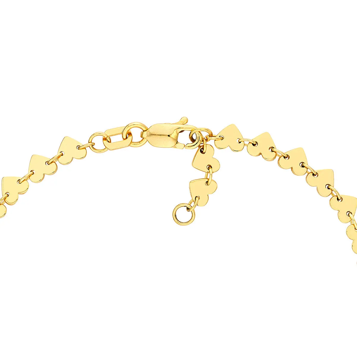 Side By Side Heart Station Bracelet 4690100