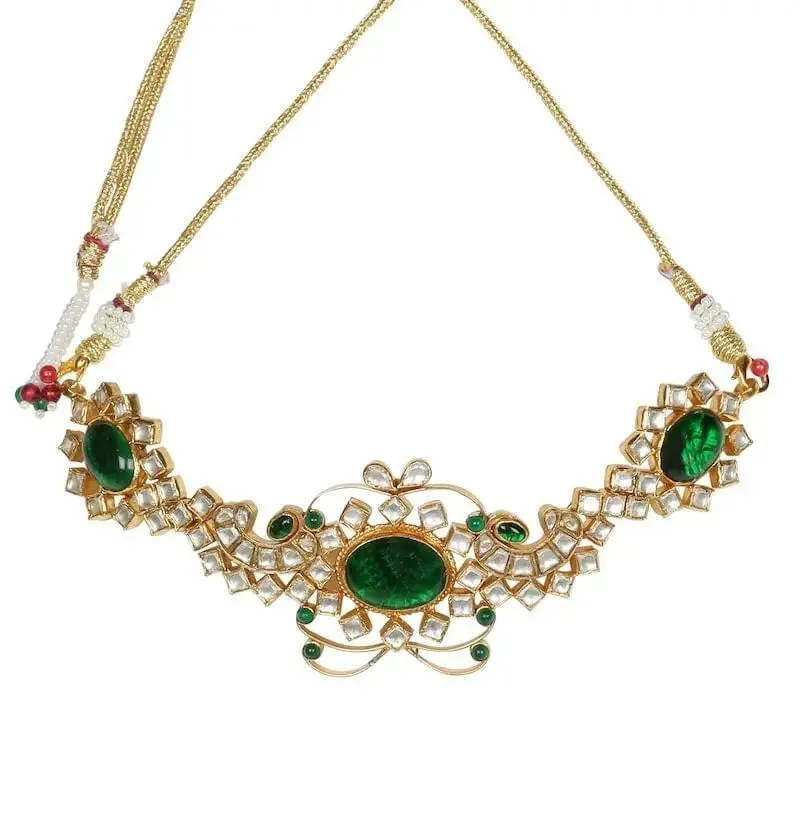 Silver Gold Plated Green Choker