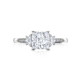 Simply Tacori Three stone Princess Cut Engagement Ring