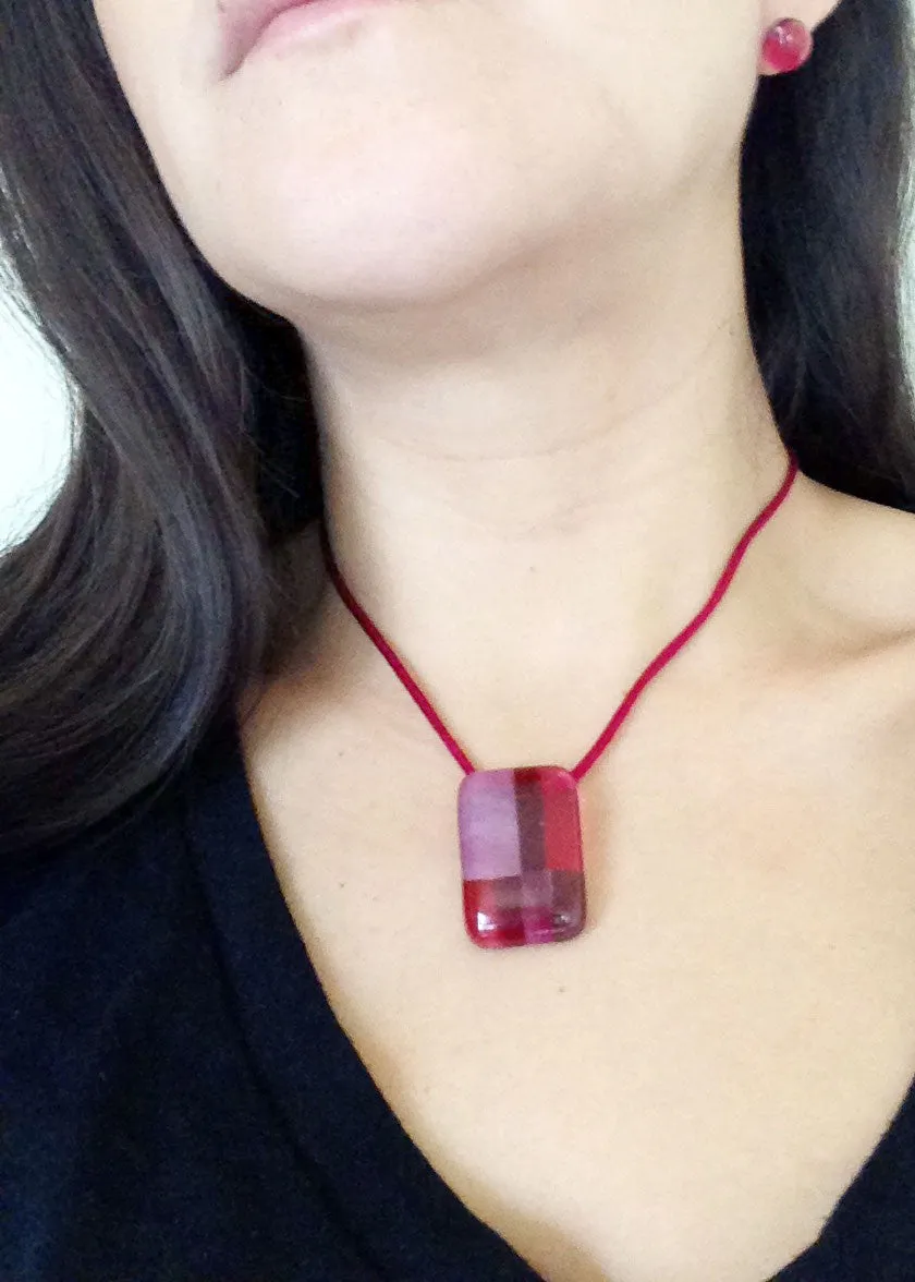 Spezi Mini Glass Pendant - Purple