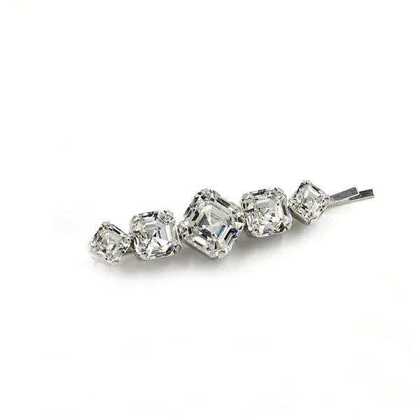 Square Cut Crystal Hairpin