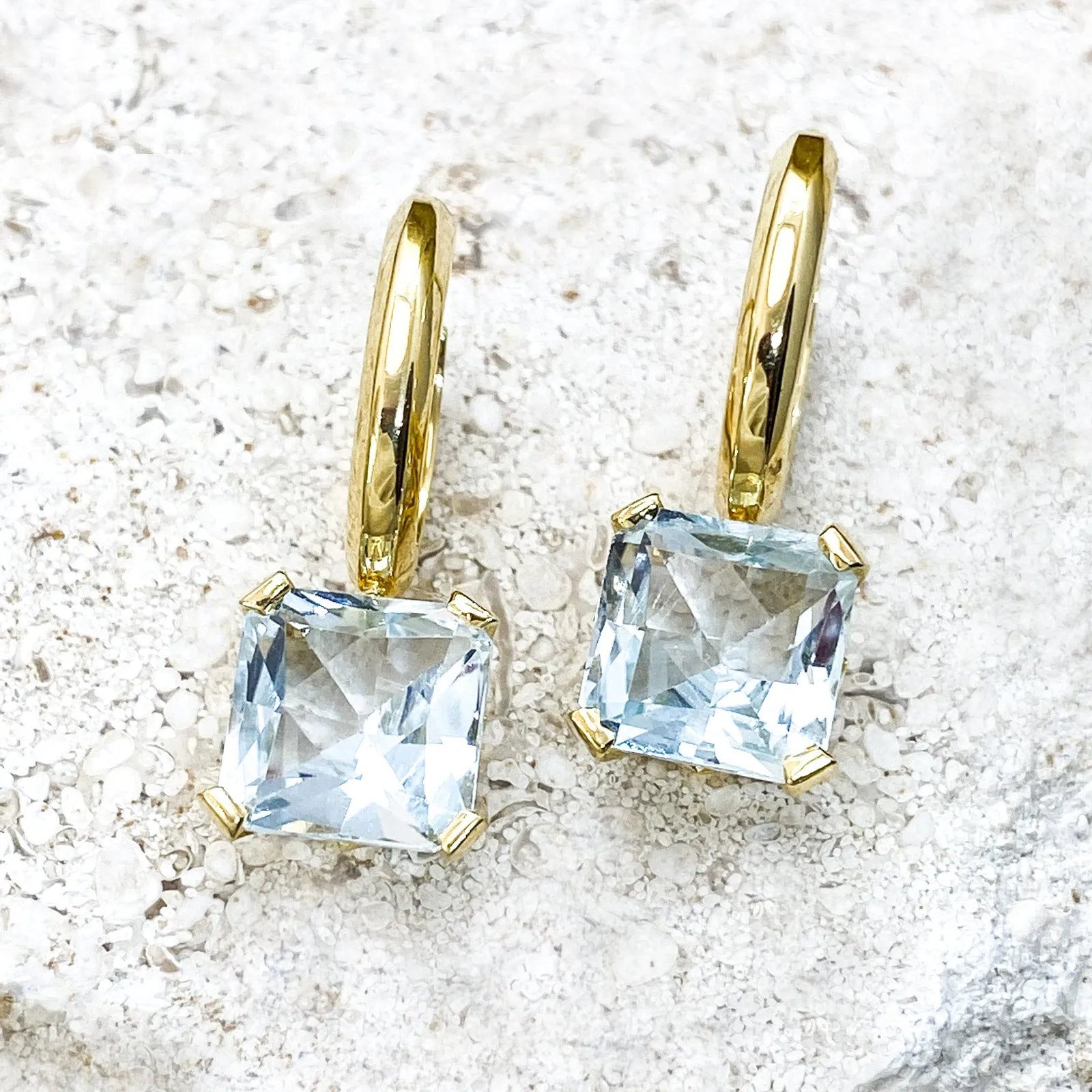 Stargaze Asscher Earrings