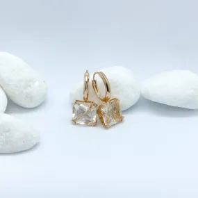 Stargaze Asscher Earrings