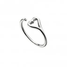 Sterling Silver Open Heart Toe Ring R3739