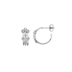 Sterling Silver Tender Statement Earrings DE641