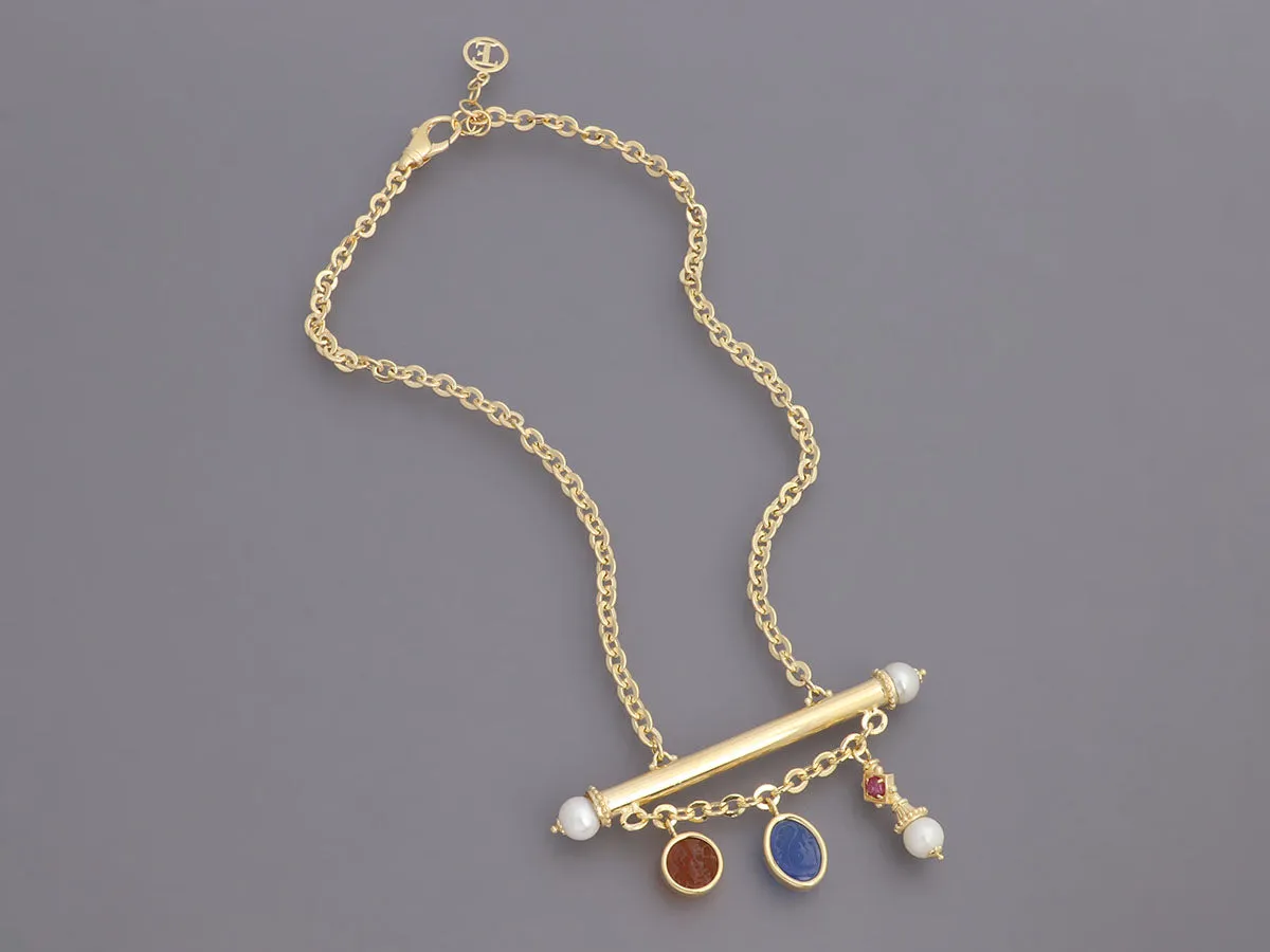 Tagliamonte 18K Gold-Plated Bar Drop Pendant Necklace