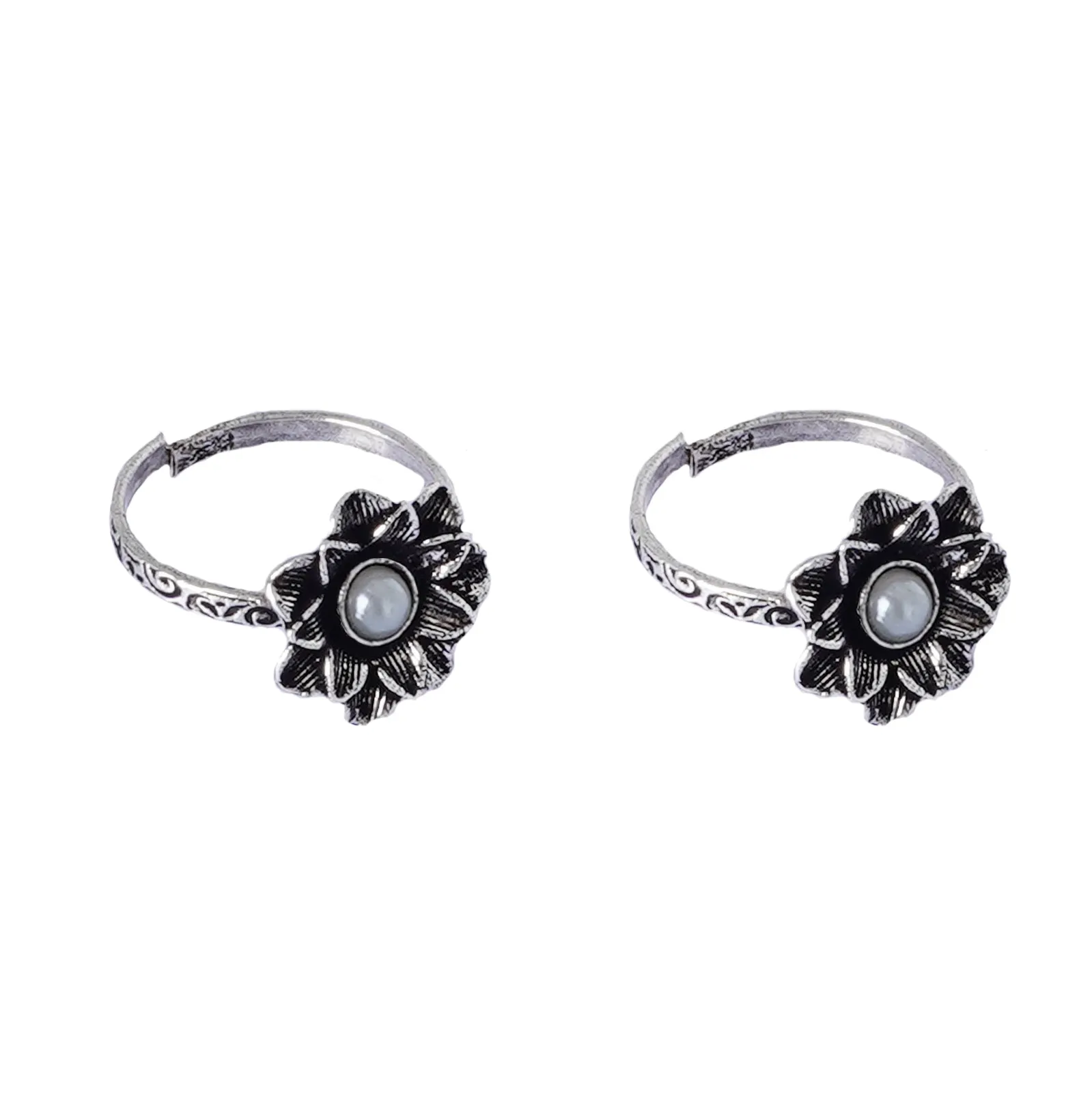 Teejh Aindri Set of 3 Silver Toe Rings