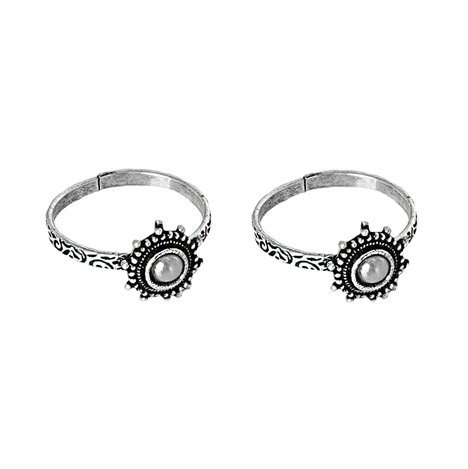 Teejh Aindri Set of 3 Silver Toe Rings