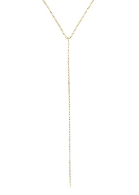 Tennis Toggle Lariat Necklace (H122)