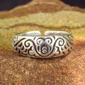 Toe Ring in Sterling Silver Thai Artisan Jewelry - Monkey Walk | NOVICA